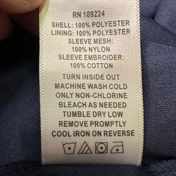 Indigo Soul navy blue lace women’s blouse size medium - Picture 8 of 8